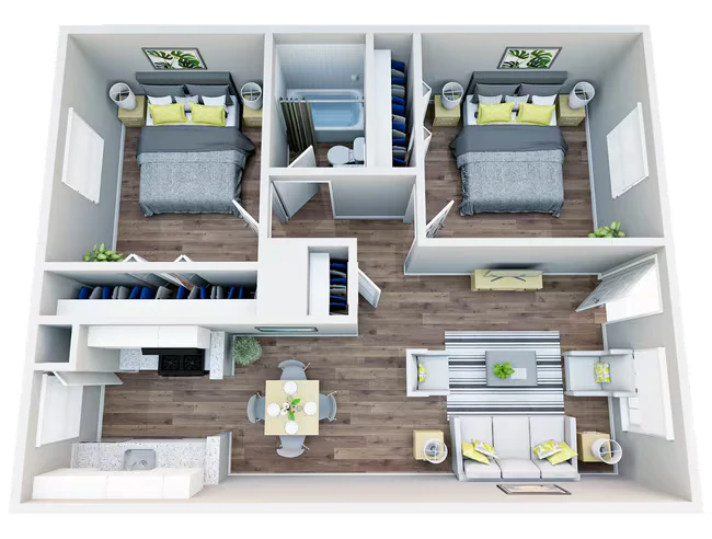 2X1 B1R 412 floor plan